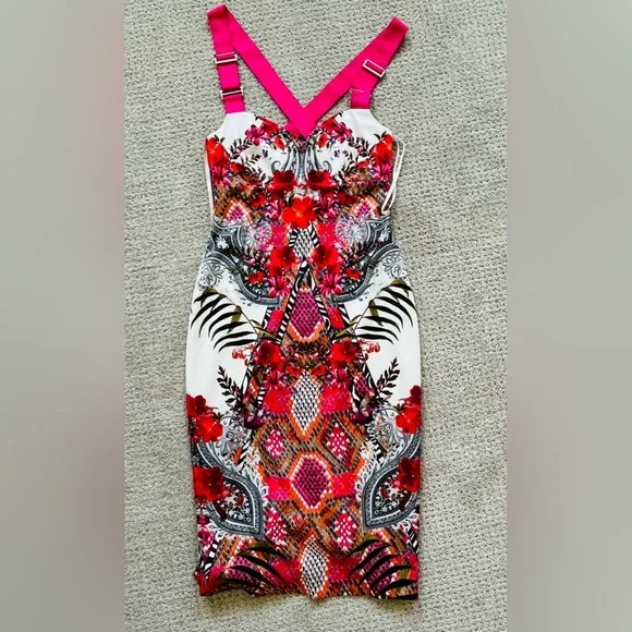 NWOT - Ted Baker Kloeey Strappy Bodycon Dress - US Size 6 - Picture 11 of 14